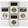 Image 2 : LOT OF ( 4 ) 1958-D FRANKLIN HALF DOLLARS, NGC MS-64 FBL TOUGH!!