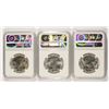 Image 2 : 1959, 63 & 63-D FRANKLIN HALF DOLLAR, NGC MS-64