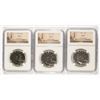 Image 1 : LOT OF ( 3 ) 1962 FRANKLIN HALF DOLLARS, NGC PROOF-67