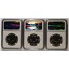 Image 2 : LOT OF ( 3 ) 1962 FRANKLIN HALF DOLLARS, NGC PROOF-67