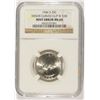 Image 1 : 1946-S WASHINGTON QUARTER MINT ERROR, NGC MS-65 CURVED CLIP, NICE!!