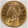 Image 1 : 1900 $20 GOLD LIBERTY DOLLAR MS-64 FLASHY, RARE