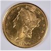 Image 1 : 1900-S $20.00 GOLD LIBERTY, MS-64  FLASHY LUSTRE!