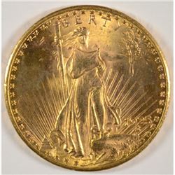 1925 $20.00 GOLD ST GAUDENS, MS-64+  NICE LUSTRE!