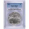 Image 1 : 2003 AMERICAN SILVER EAGLE, PCGS MS-70! PERFECT!