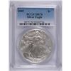 Image 1 : 2005 AMERICAN SILVER EAGLE, PCGS MS-70 RARE LISTS IN PCGS PRICE GUIDE AT $700.00
