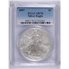 Image 1 : 2007 AMERICAN SILVER EAGLE, PCGS MS-70 PERFECT!