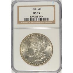 1896 MORGAN DOLLAR NGC MS-65