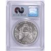 Image 4 : 2001 SILVER AMERICAN EAGLE PCGS GEM UNC (WORLD TRADE CENTER) GROUND RECOVERY ZON