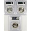 Image 2 : 1956 & 2 55 FRANKLIN HALF DOLLARS, PCGS MS-64