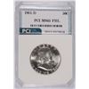 Image 1 : 1961-D FRANKLKIN HALF DOLLAR, PCI MS-65 FBL  TRENDS FOR $600.00
