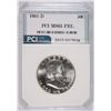 Image 1 : 1962-D FRANKLIN HALF DOLLAR, PCI MS-65 FBL TRENDS FOR $500.00