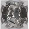 Image 2 : 1963-D FRANKLIN HALF DOLLAR, NGC MS-64 FBL