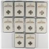Image 1 : LOT OF ( 10 ) 1957 ROOSEVELT DIMES, NGC MS-66