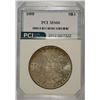 Image 1 : 1889 MORGAN SILVER DOLLAR, PCI MS-66  COLOR ON RIM