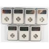 Image 2 : LOT OF ( 7 ) ROOSEVELT DIMES ALL NGC MS-66: ( 3 ) 1954 & ( 4 ) 1956
