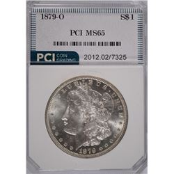 1879-O MORGAN SILVER DOLLAR, PCI MS-65 GEM, RARE!