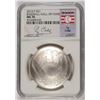 Image 1 : 2014 BASEBALL HALL OF FAME COMMEM SILVER DOLLAR NGC MS-70  TY COBB LABEL