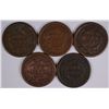 Image 2 : (5) 1848 LARGE CENTS