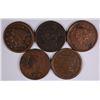 Image 1 : (5) 1851 LARGE CENTS