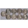 Image 2 : (9) ROOSEVELT DIMES (50, 2-51, 2-53-D, 4-54-D)
