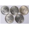 Image 1 : (5) 1952 WASHINGTON/CARVER COMMEN HALF DOLLARS CH BU