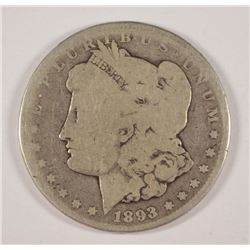 1893-CC MORGAN DOLLAR G/VG