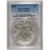 Image 1 : 2005 AMERICAN SILVER EAGLE, PCGS MS-69
