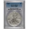 Image 1 : 2007 AMERICAN SILVER EAGLE, PCGS MS-69