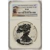 Image 1 : 2012-S AMERICAN SILVER EAGLE REVERSE PROOF, NGC  PROOF-69 TROLLEY LABEL