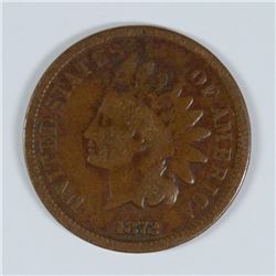 1872 INDIAN ONE CENT G-VG NICE