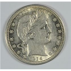 1914 BARBER QUARTER, MS-62 WHITE