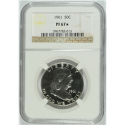 1961 FRANKLIN HALF DOLLAR, NGC PROOF-67*  ( STAR )