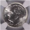 Image 2 : 1954 ROOSEVELT DIME, NGC MS-66 FULL TORCH