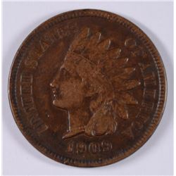 1909-S INDIAN HEAD CENT VF-30