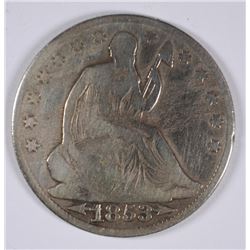 1853-O SEATED HALF DOLLAR AG/G