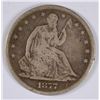 Image 1 : 1877-S SEATED HALF DOLLAR VG/F