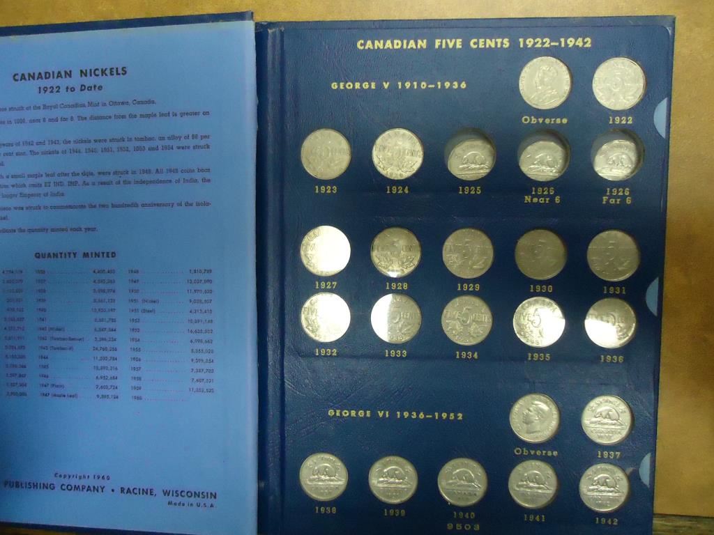 Canada 5 Cents Coin Collection 1922-2025 (113 Coins) - Includes Varieties, Missing 1925 - Circulated - View #4