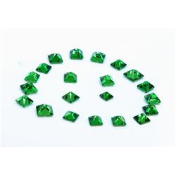 5.93 ct Tsavorite Square 21Pcs