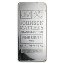 10 oz Silver Bar - Johnson Matthey (New/JM Logo Reverse)reverse#sthash.klgGMbRQ.dpuf