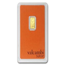 1 gram Valcambi Gold Bar (In Assay) .9999 Fine