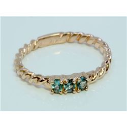 Alexandrite 0.10 ct Ring, 1.61 gram 14K Rose  Gold