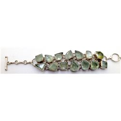 Sterling Silver .925 Vintage Smokey Quartz Bracelet