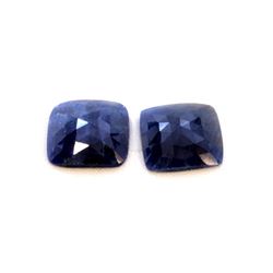 22 ct & up Natural Sapphire Slice Rose Cut Loose Stone (22.20) 2Pcs