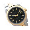 Image 2 : 34mm Midsize Rolex 18k Gold & Stainless Steel Oyster Perpetual Date Watch. Black Dial. 18k Yellow Go