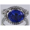 Image 1 : Tanzanite 3.70ct w/ Diamond Ring