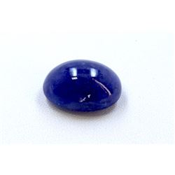 23 ct & up Cabuchon Tanzanite Oval Shaped Loose Stone (23.00)