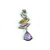 Image 3 : Sterling Silver .925 Citrine and Amethyst Pendant