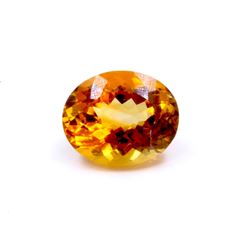 27 ct & up Citrine Oval Shaped Loose Stone