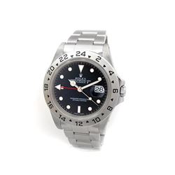 Gents Rolex Stainless Steel Oyster Perpetual Explorer II Watch. Black Dial. Stainless Steel Fixed Be